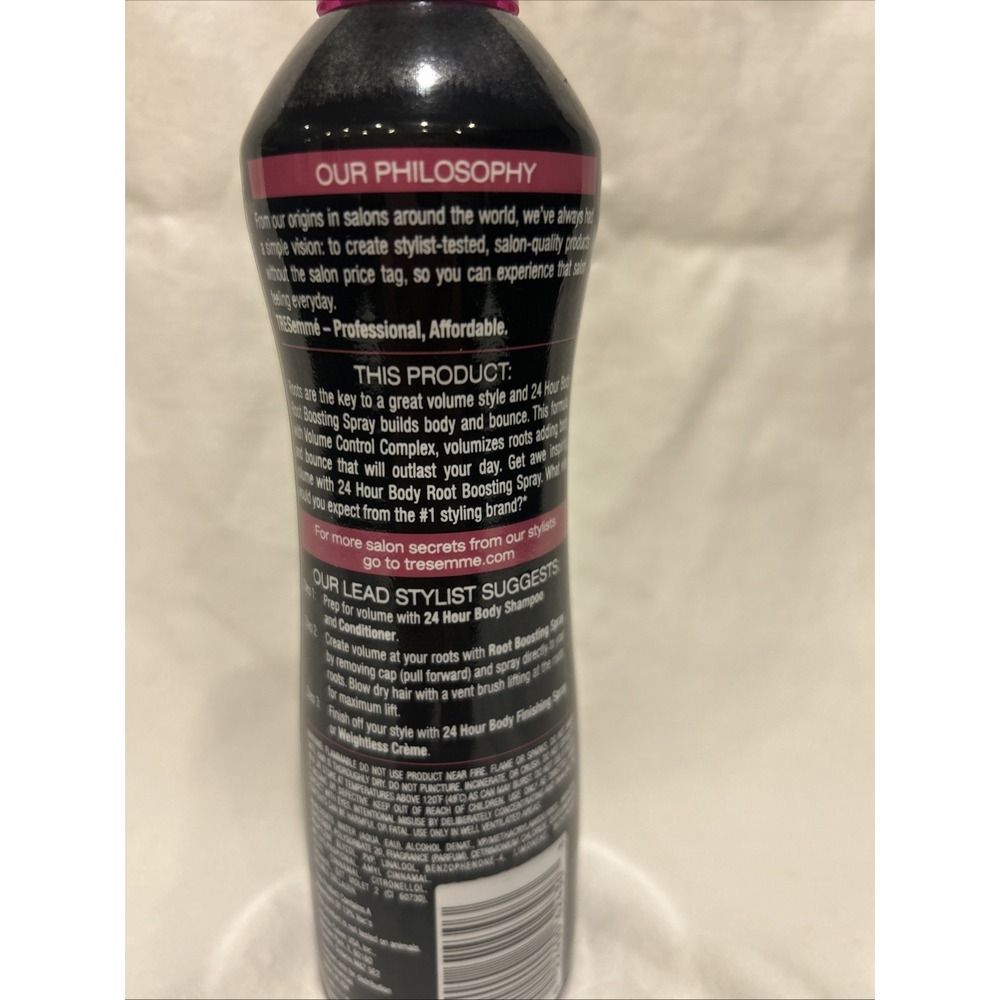 Tresemme 24 Hour Body ROOT BOOSTING Spray 8 oz Discontinued New‎ - Picture 2 of 3